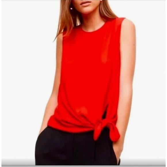 EUC Aritzia Babaton Hopkins Blouse in RED sz: S - Picture 1 of 16